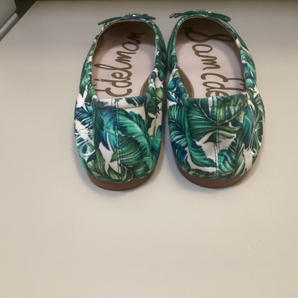 Sam Edelman Felicia Palm Leaves Ballet Flats Green Size 10.5 - Picture 3 of 6